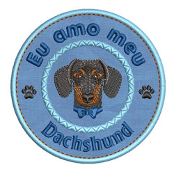 Matriz De Bordado Eu Amo Meu Dachshund