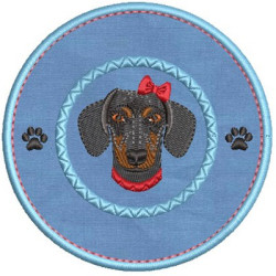 Embroidery Design I Love My  Dachshund 3