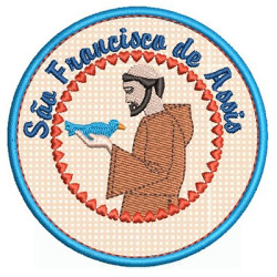 Matriz De Bordado Patch São Francisco 3