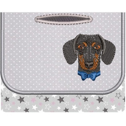 2 PORTA SAQUINHO PET DACHSHUND