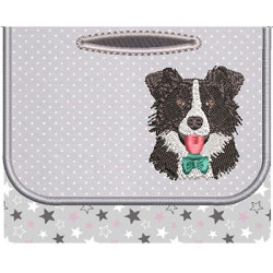 Diseño Para Bordado 2 Bolsa Pantalón Higiénico Pet  Border Collie