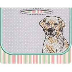 Matriz De Bordado Porta Saquinho Pet Labrador 2