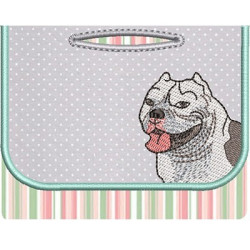 Diseño Para Bordado Bolsa Pantalón Higiénico American Bully 2