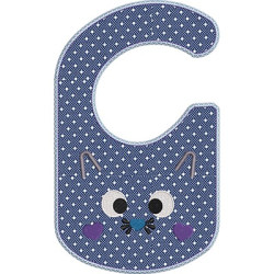 Embroidery Design Bib Bat