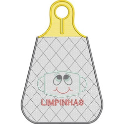 Diseño Para Bordado 2 Puertas Máscaras  Sucio Y Limpio