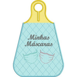 Diseño Para Bordado 2 Puerta Mascarilla Minhas Máscaras