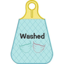 Embroidery Design 2 Mask Door  Washed And Used 4