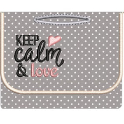 Matriz De Bordado Porta Saquinho Pet Keep Calm 3