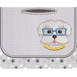 Embroidery Design Support Hygienic Bag Pet Maltese
