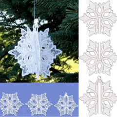 Embroidery Design 3d Snowflake Project..