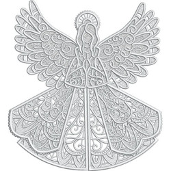 Matriz De Bordado Projeto Anjo De Natal 4 Etapas