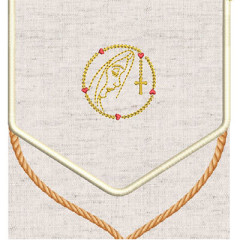 Embroidery Design Viaticum Bag Kit Project Marian..