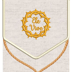 Embroidery Design Viaticum Bag Kit Project He Lives 3 ..