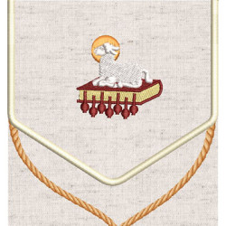 Embroidery Design Viaticum Bag Kit Project Lamb