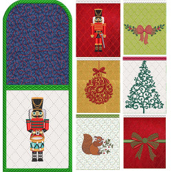 Matriz De Bordado 7 Projetos Porta Talheres De Natal 3
