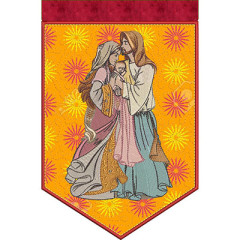 Embroidery Design Holy Family Panel Project Made Entir..