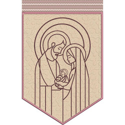 Embroidery Design Holy Family Panel Project Made Entirely 5 On The Embroidery Machine