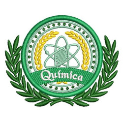 Matriz De Bordado Escudo Química 3