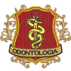 Diseño Para Bordado Escudo Odontología 11