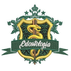 Matriz De Bordado Escudo Odontologia 12