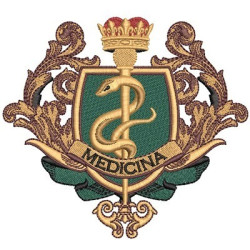 Diseño Para Bordado Escudo De Medicina 16