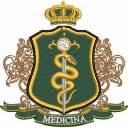 Diseño Para Bordado Escudo De Medicina 19