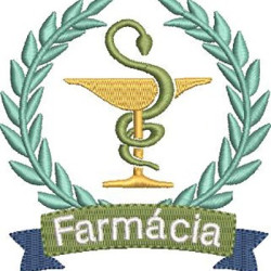 Matriz De Bordado Escudo Farmácia 3