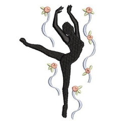 Embroidery Design Ballet Dancer