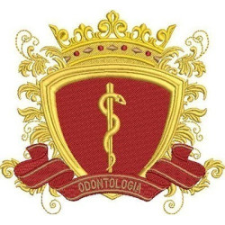 Embroidery Design Dentistry Shield 17