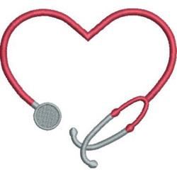 Embroidery Design Stethoscope 10 Cm