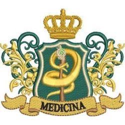 Embroidery Design Medical Shield 22