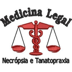Embroidery Design Legal Medicine Necropsy Tanatopraxy