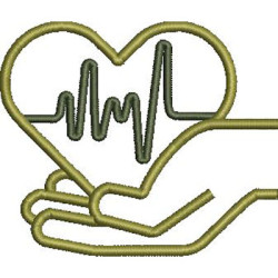 Embroidery Design Contoured Medicine Symbol