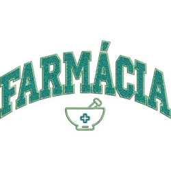 Diseño Para Bordado Farmacia Falso Chenille