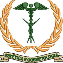 Diseño Para Bordado Escudo De Estética Y Cosmetología