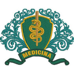 Embroidery Design Medicine Shield 31
