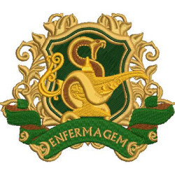 Diseño Para Bordado Escudo De Enfermería 12