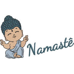 Matriz De Bordado Budinha Cute Namastê