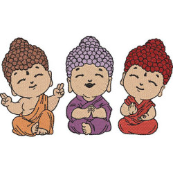 Matriz De Bordado Trio De Budinhas Cute 1