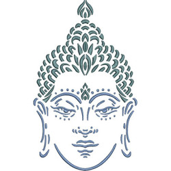 Embroidery Design Big Buddha Head 2