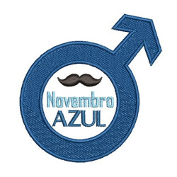 Diseño Para Bordado Noviembre Azul 6 Pt