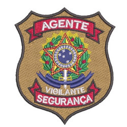 Matriz De Bordado Agente Vigilante Segurança