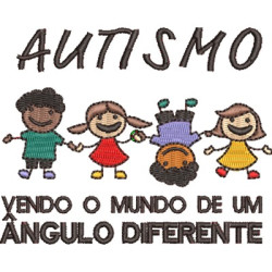 Matriz De Bordado Autismo Vendo Mundo