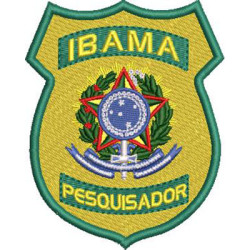 Embroidery Design Ibama Researcher Shield