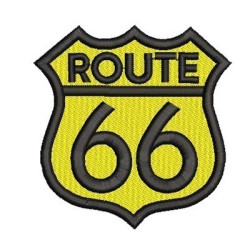 Embroidery Design Route Shield 66