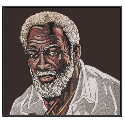 Embroidery Design Old Black