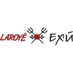 Diseño Para Bordado Loroyê Exú 2
