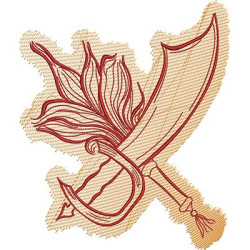 Embroidery Design Eruexim And Iansan Sword 1