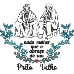 ABRAÇO DE PRETO VELHO