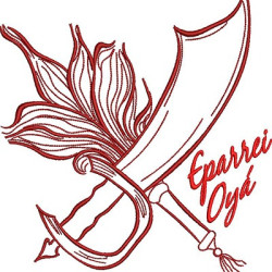 Embroidery Design Eruexim And Iansan Sword 3